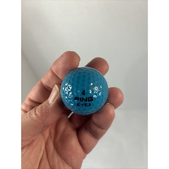 Ping Eye 2 #4 Golf Ball Two Tone Teal & White Black Print - Picture 4 of 10